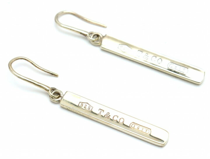 希少✨Tiffany ティファニー ピアス フックピアス ナロー バー 