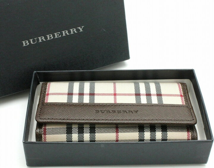 楽天市場】【新品未使用品】BURBERRY バーバリー キーケース 5連キー 