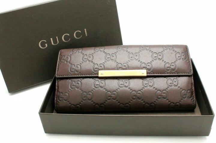 楽天市場】【財布】GUCCI グッチ グッチシマ 2つ折 Wホック ダブル 