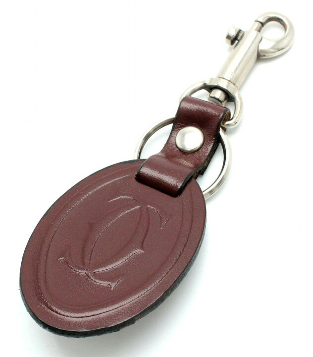 楽天市場】Cartier カルティエ 2Cモチーフ キーリング キーホルダー 
