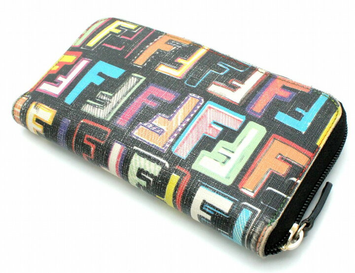 楽天市場】【財布】FENDI フェンディ ズッカ柄 ラウンドファスナー 長  