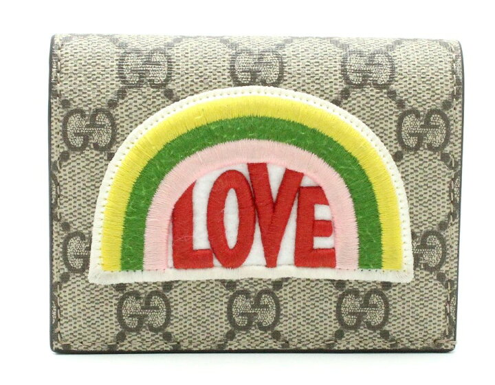 楽天市場】【財布】GUCCI グッチ GGスプリーム レインボーソフト 2  