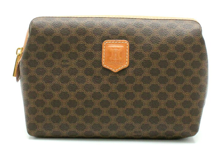 楽天市場】【未使用品】【バッグ】CELINE セリーヌ マカダム柄 ポーチ 