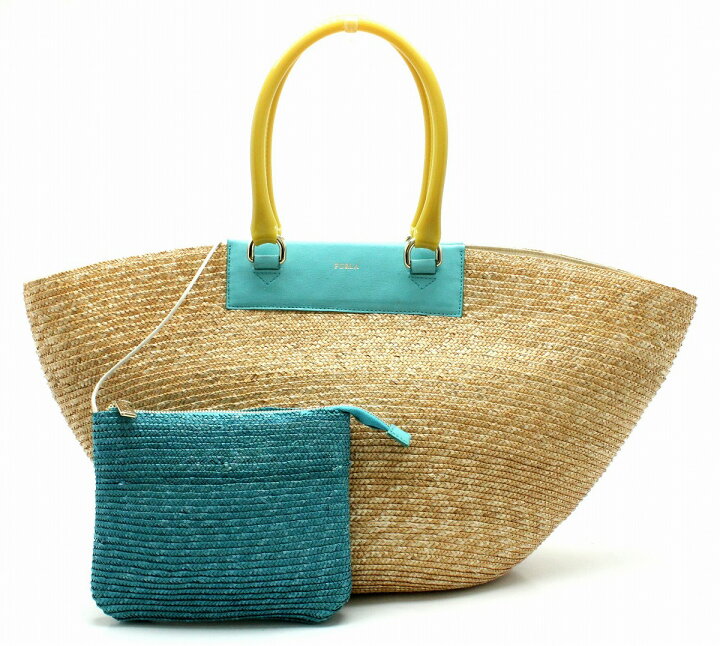 楽天市場】【バッグ】FURLA フルラ ストローバッグ かごバッグ  