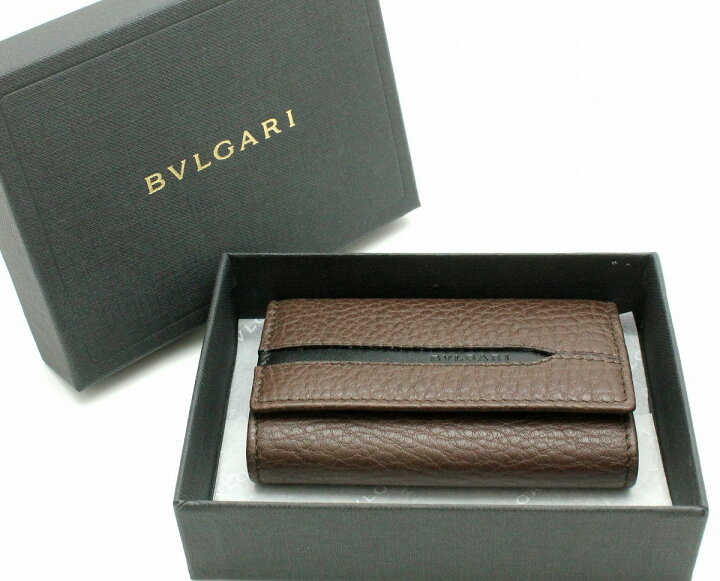 楽天市場】【未使用品】BVLGARI ブルガリ レザー 6連キーケース 茶 