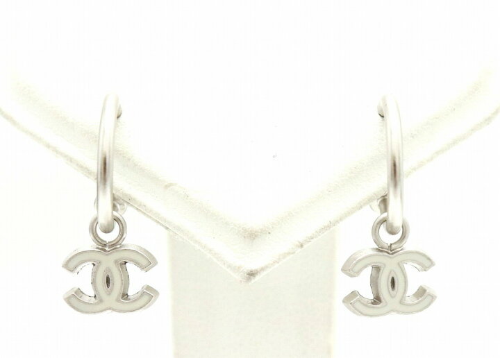 楽天市場】【ジュエリー】CHANEL シャネル ココマーク ロゴ フープ  