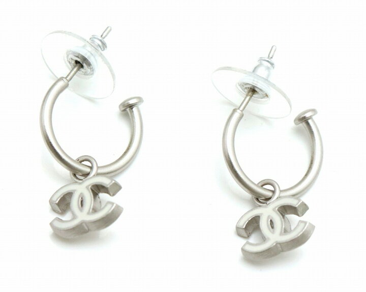 楽天市場】【ジュエリー】CHANEL シャネル ココマーク ロゴ フープ  