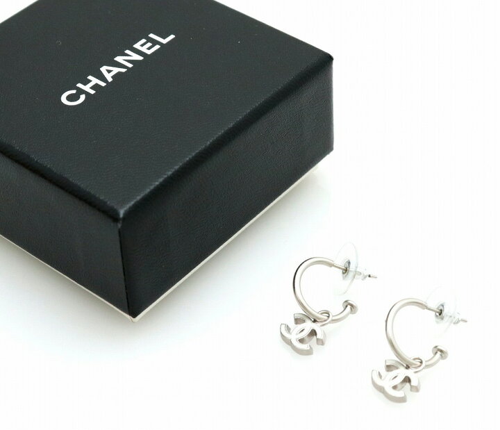 楽天市場】【ジュエリー】CHANEL シャネル ココマーク ロゴ フープ  