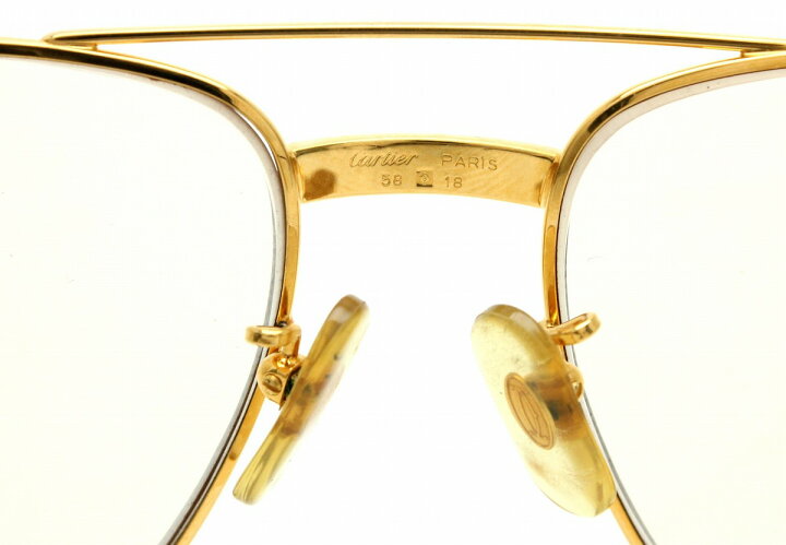 楽天市場】Cartier カルティエ サントス 眼鏡フレーム 度入り ゴールド  