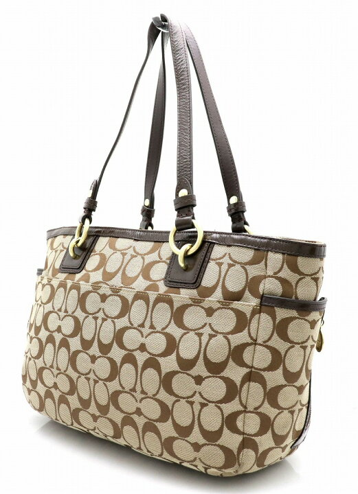楽天市場】【バッグ】COACH コーチ ギャラリー シグネチャー ジップ 