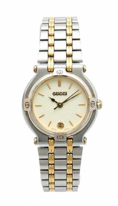 楽天市場】【ウォッチ】GUCCI グッチ デイト アイボリー文字盤  