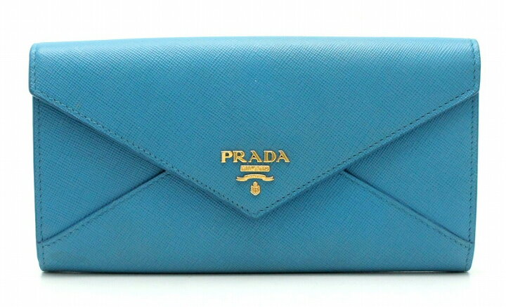楽天市場】【財布】PRADA プラダ サフィアーノ 2つ折り 財布 長財布 型  