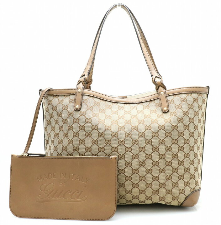 楽天市場】【バッグ】GUCCI グッチ GGキャンバス トートバッグ カーキ 