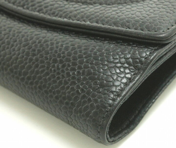 楽天市場】【財布】 CHANEL シャネル キャビアスキン ダブルホック財布  