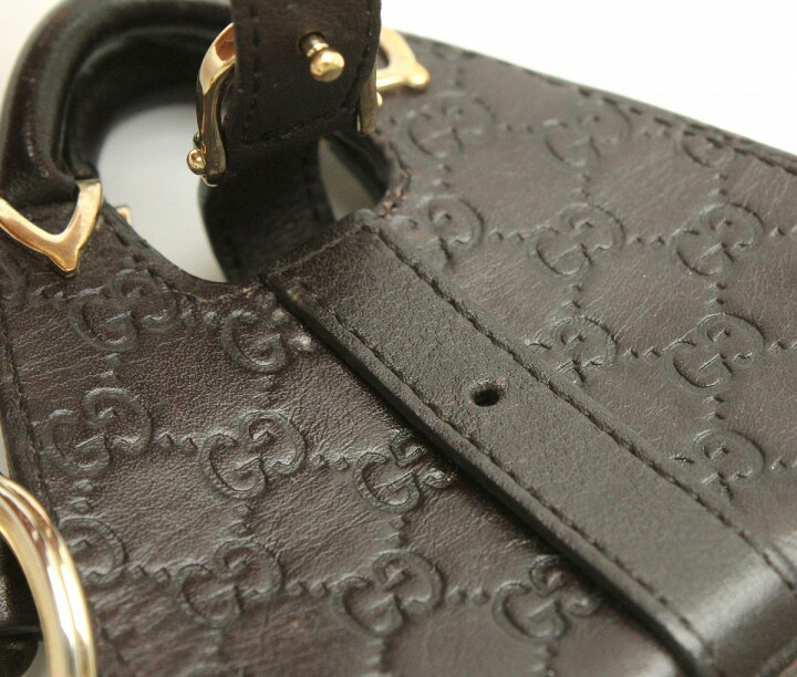 楽天市場】GUCCI グッチ マイクログッチシマ バッグ型チャーム レザー 