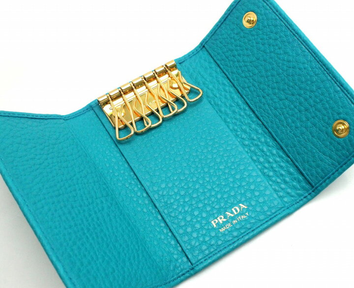 楽天市場】【未使用品】PRADA プラダ 6連キーケース VITELLO GRAIN 型  