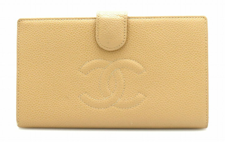 楽天市場】【財布】CHANEL シャネル キャビアスキン がま口 ガマ口 長 