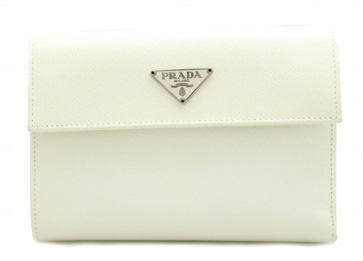 楽天市場】【財布】PRADA プラダ サフィアーノ 3つ折り 財布 型押し  