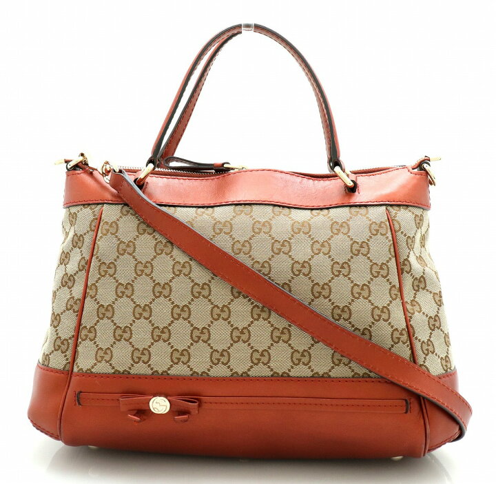 楽天市場】【バッグ】GUCCI グッチ GGキャンバス ハンドバッグ 2WAY 