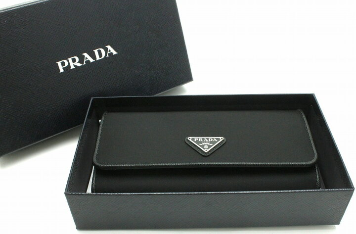 楽天市場】【新品未使用品】【財布】PRADA プラダ 2つ折り長財布 