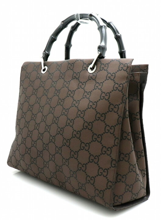 楽天市場】【バッグ】GUCCI グッチ GG バンブー レザー ハンドバッグ  