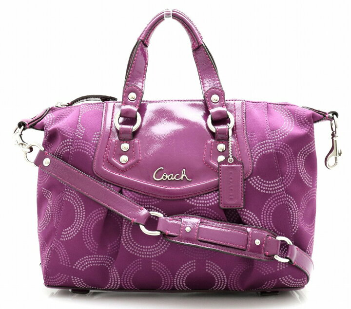 楽天市場】【バッグ】COACH コーチ アシュレイ ドット オプアート 