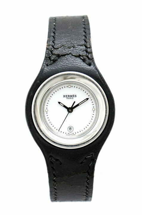 楽天市場】【ウォッチ】HERMES エルメス アーネ ホワイト文字盤 SS 革  
