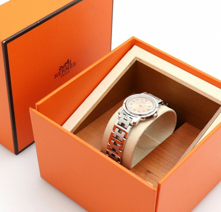 楽天市場】【ウォッチ】HERMES エルメス クリッパー デイト オレンジ  