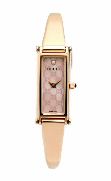 楽天市場】【ウォッチ】GUCCI グッチ 1Pダイヤ ピンクシェル文字盤 