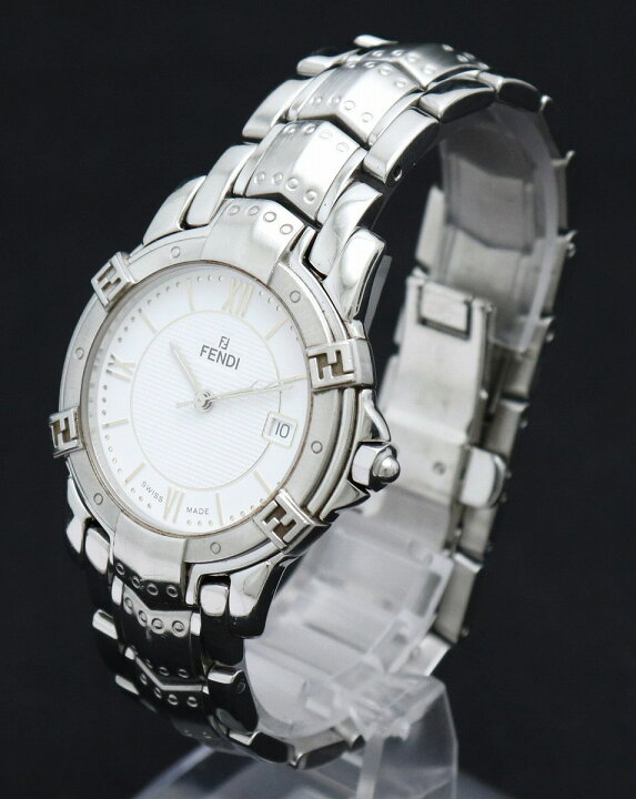 楽天市場】【ウォッチ】FENDI フェンディ ホワイトダイアル デイト  