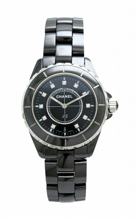 楽天市場】【ウォッチ】CHANEL シャネル J12 ブラック 11Pダイヤ  