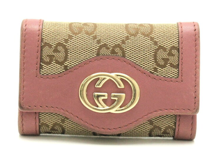 楽天市場】GUCCI グッチ GGキャンバス スーキー ロゴプレート 6連キー  