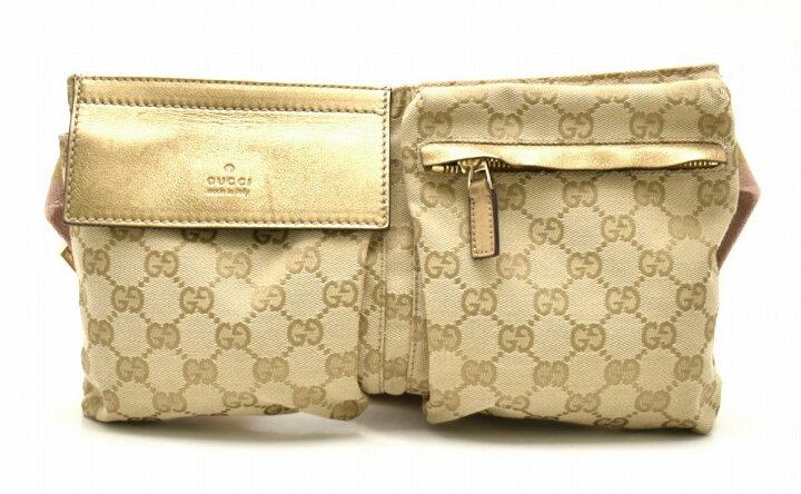 楽天市場】【バッグ】GUCCI グッチ GGキャンバス ウエストバッグ 