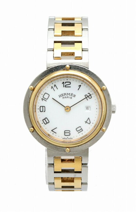 楽天市場】【ウォッチ】 HERMES エルメス クリッパー 30mm ホワイト  