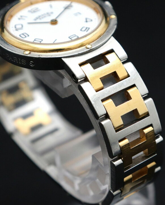 楽天市場】【ウォッチ】 HERMES エルメス クリッパー 30mm ホワイト  