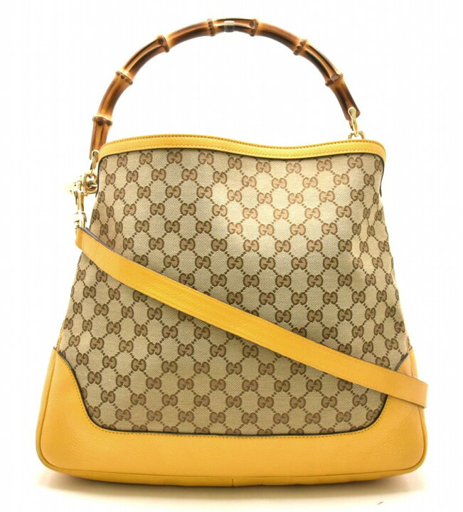楽天市場】【バッグ】GUCCI グッチ GGキャンバス バンブー 