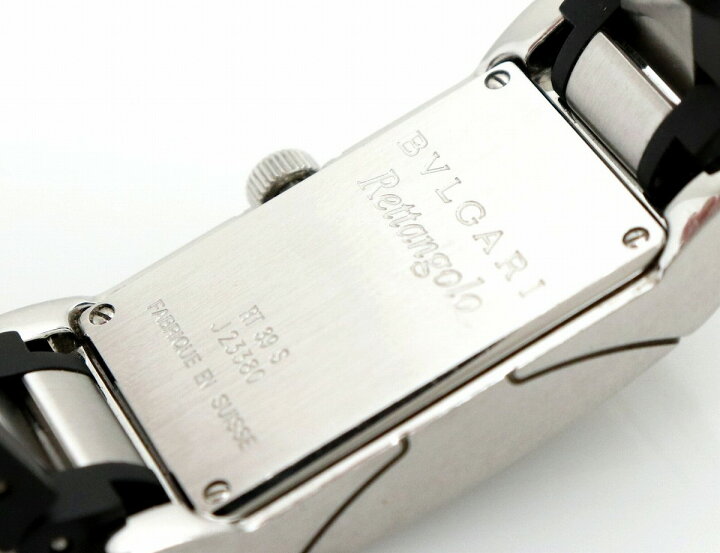 楽天市場】【ウォッチ】 BVLGARI ブルガリ レッタンゴロ ブラック文字  