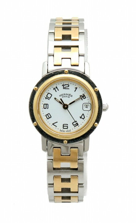 楽天市場】【ウォッチ】HERMES エルメス クリッパー デイト ホワイト  