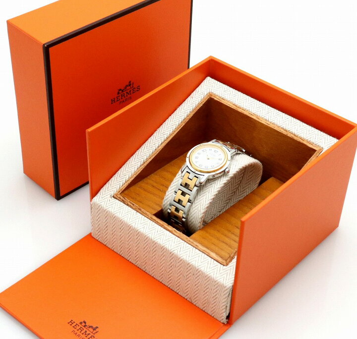 楽天市場】【ウォッチ】HERMES エルメス クリッパー デイト ホワイト  