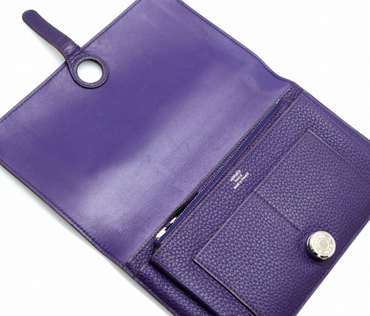 楽天市場】【財布】HERMES エルメス ドゴンGM 2つ折 長財布 レザー  