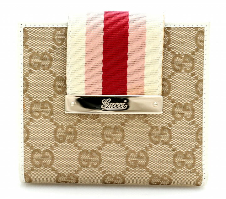 楽天市場】【未使用品】【財布】 GUCCI グッチ GGキャンバス 2つ折り 