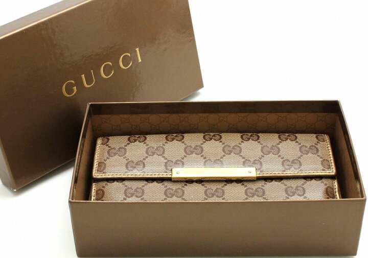 楽天市場】【財布】GUCCI グッチ グッチシマ GGクリスタル 2つ折 W 