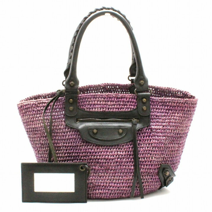 楽天市場】【バッグ】BALENCIAGA バレンシアガ ストローバッグ かご 