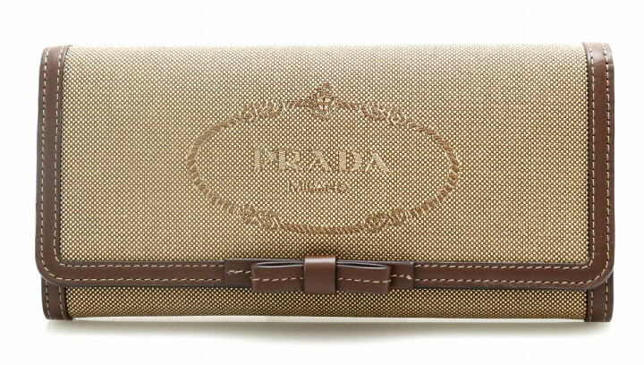楽天市場】【新品未使用品】【財布】PRADA プラダ 長財布 リボン ロゴ 