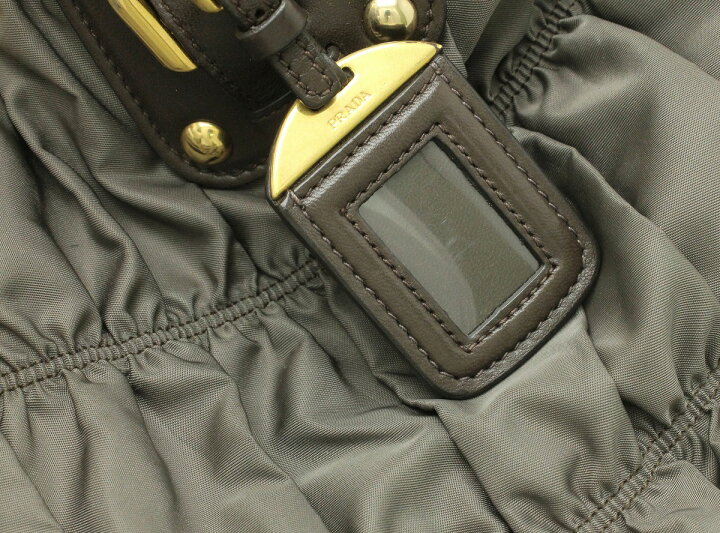 楽天市場】【バッグ】PRADA プラダ ギャザー ハンドバッグ ショルダー 