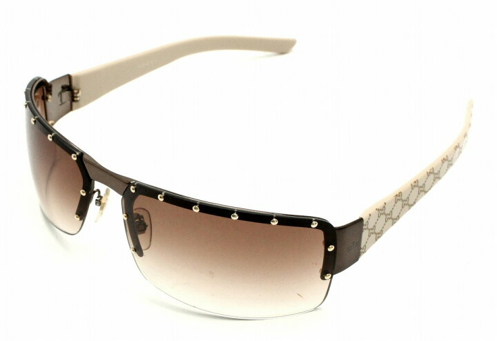 楽天市場】GUCCI グッチ サングラス スタッズ付き ブラウン  