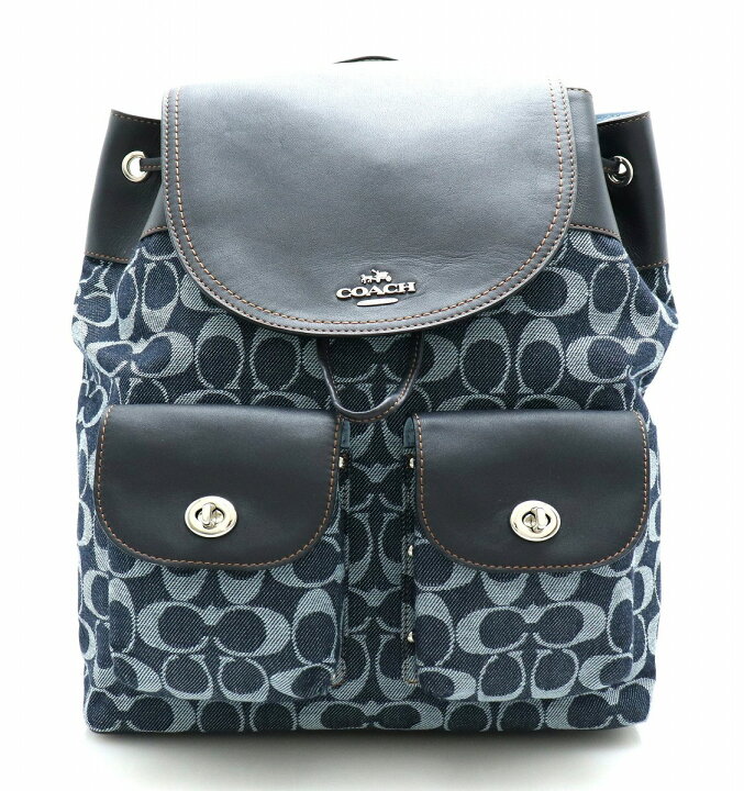 楽天市場】【バッグ】COACH コーチ リュック シグネチャー ミックス  