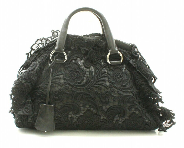 楽天市場】【バッグ】PRADA プラダ レース ボストンバッグ 
