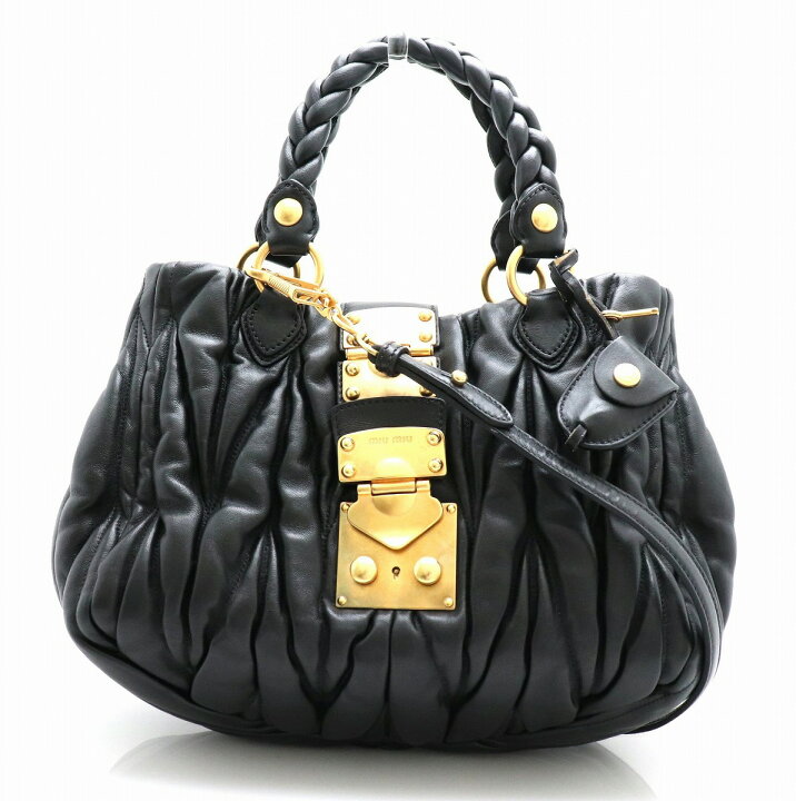 楽天市場】【バッグ】Miu Miu ミュウ ミュウ マテラッセ ハンドバッグ  