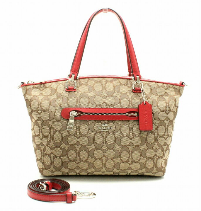 楽天市場】【バッグ】COACH コーチ ポピー シグネチャー ハンドバッグ 
